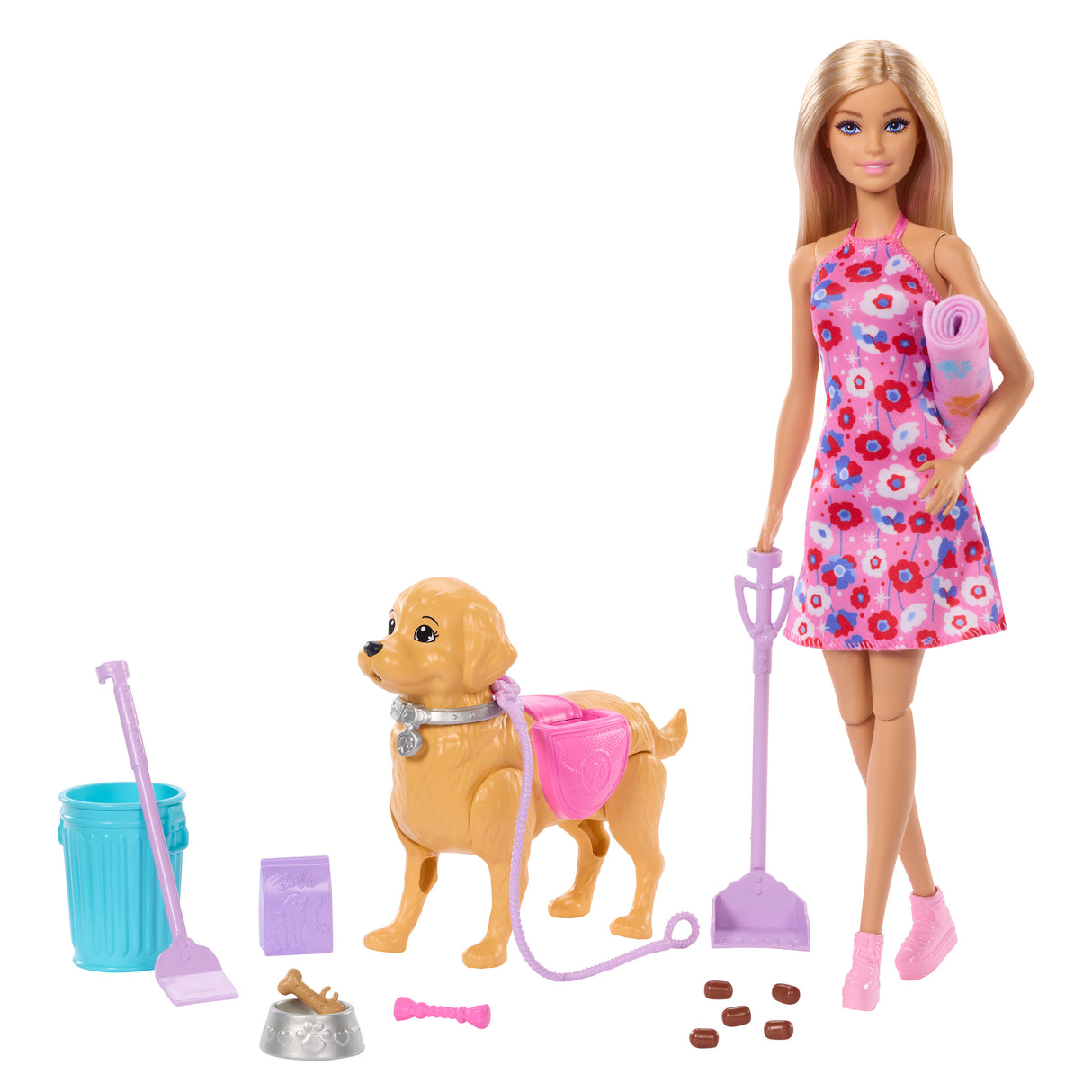 Poupée - MATTEL - JJB46 - Chiot qui marche - Fait ses besoins - Accessoires inclus