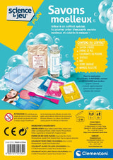 Clementoni - Jeu de science - Création de savons moelleux pour enfants - Ingrédients et ustensiles inclus - Des 8 ans
