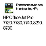 HP 953XL Cartouche d'encre cyan grande capacité authentique (F6U16AE) pour HP OfficeJet Pro 8710/8715/8720