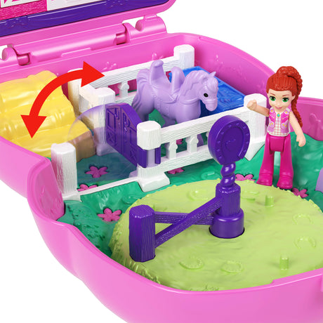 Polly Pocket-Coffret Poney Rodéo-Jouet De Voyage - 4 ans+- JCR39