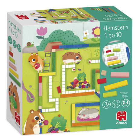 Jeu éducatif - GOULA - 1-10 Maths - Aide les hamsters a constituer leurs provisions pour l'hiver