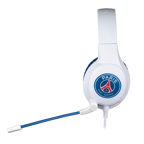 Casque gaming filaire - KONIX - Micro 45° - Câble 1,5 m - Blanc et bleu - Confort Soft Touch