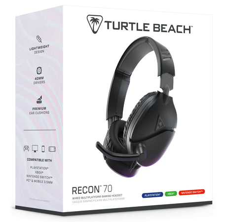 Casque de gaming multi-plateforme - TURTLE BEACH - Recon 70P - Noir