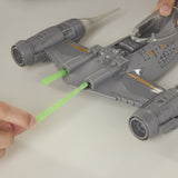 Vaisseau The Mandalorian's N-1 Starfighter, figurines Grogu et Mandalorien de 10 cm, jouet pour enfant des 4 ans, Star Wars Epic Her