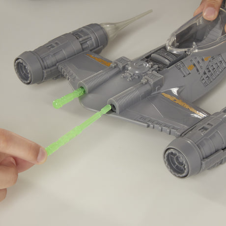 Vaisseau The Mandalorian's N-1 Starfighter, figurines Grogu et Mandalorien de 10 cm, jouet pour enfant des 4 ans, Star Wars Epic Her