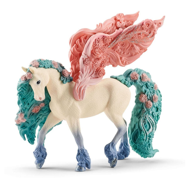 Figurine Pégase aux fleurs, SCHLEICH 70590 bayala, Des 5 ans