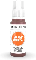 Ak Interactive  Pot de Peinture - Dirty Red (17 ml)