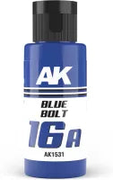 Ak Interactive Pot de Peinture Dual Exo - 16A Blue Bolt (60 ml)