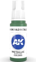 Ak Interactive  Pot de Peinture - Emerald Metallic Green (17 ml)