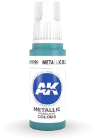 Ak Interactive  Pot de Peinture - Metallic Blue (17 ml)
