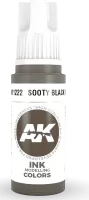 Ak Interactive  Pot de Peinture - Sooty Black Ink (17 ml)
