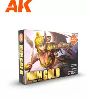 Ak Interactive Set de Peinture - Non Metallic Metal : Gold
