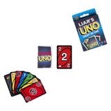 UNO Liar's - Jeu de cartes pour adultes, enfants, familles - Jeu d'astuce et de bluff - Mattel Games - JLH43 - 7 ans et +