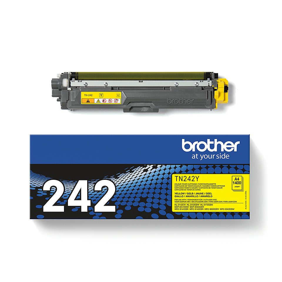 Toner Jaune Brother TN-242 - 1400 pages