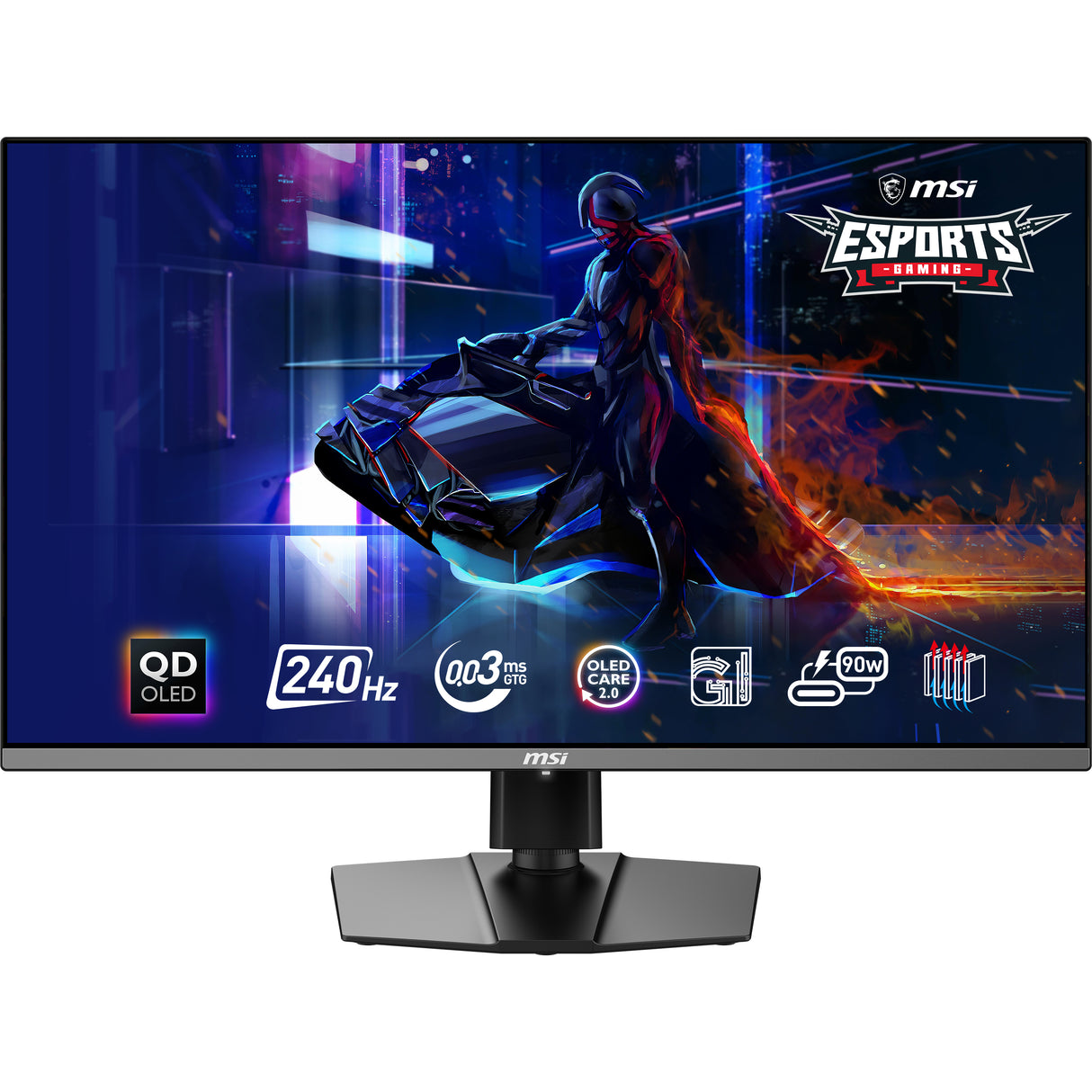 Ecran PC Gamer - MSI - 31,5 - UHD - 240Hz - Dalle QD-OLED - 0,03ms - Ajustable en hauteur - MPG 321URX QD-OLED