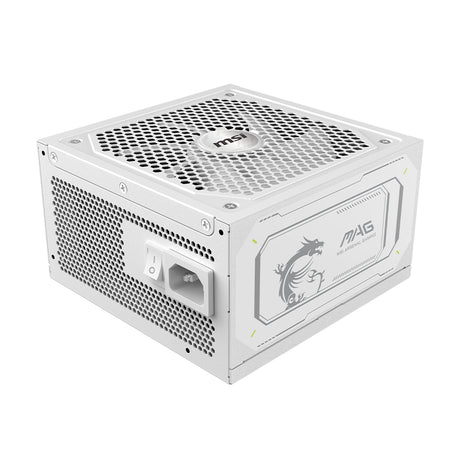 Bloc d'alimentation PC - MSI - MAG A1000GL - PCIe CEM 5.1 - 1000 W - Ventilateurs 135 mm - Blanc