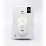 Souris filaire WE 1200DPI , USB, longeur c ble 1.5m finition métallique blanche