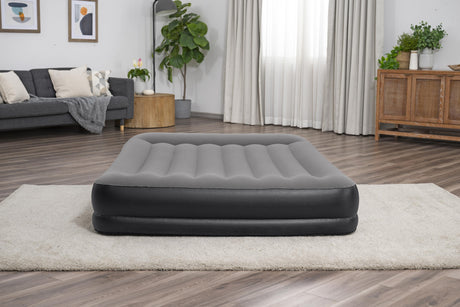 Matelas gonflable - BESTWAY - 671BU - Tritech Queen - 2 places, pompe USB intégrée, 2,03 m x 1,52 m x 36 cm