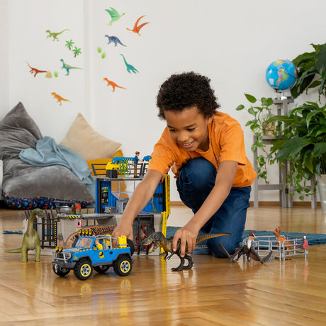 Grande station de recherche Dino, coffret de 72 pieces, jouets, Des 5 ans, Schleich 41462 Dinosaurs