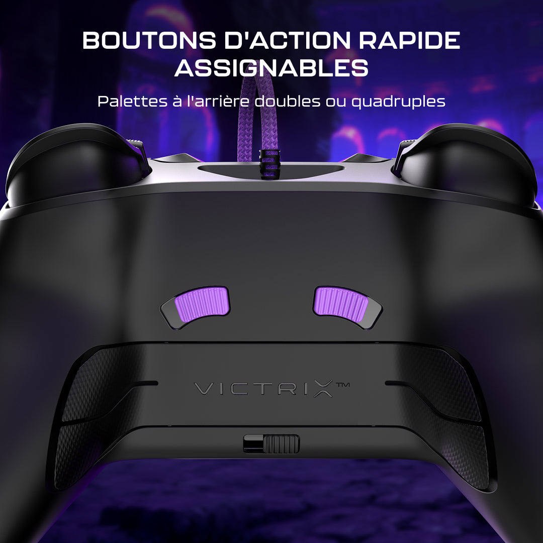 Manette de tournoi Turtle Beach Victrix Gambit Prime - Filaire, Programmable, Xbox