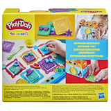 Play-Doh Mes petites photos Starters, pâte a modeler, caméra factice, 7 accessoires et tapis d'activité, Classique, des 2 ans