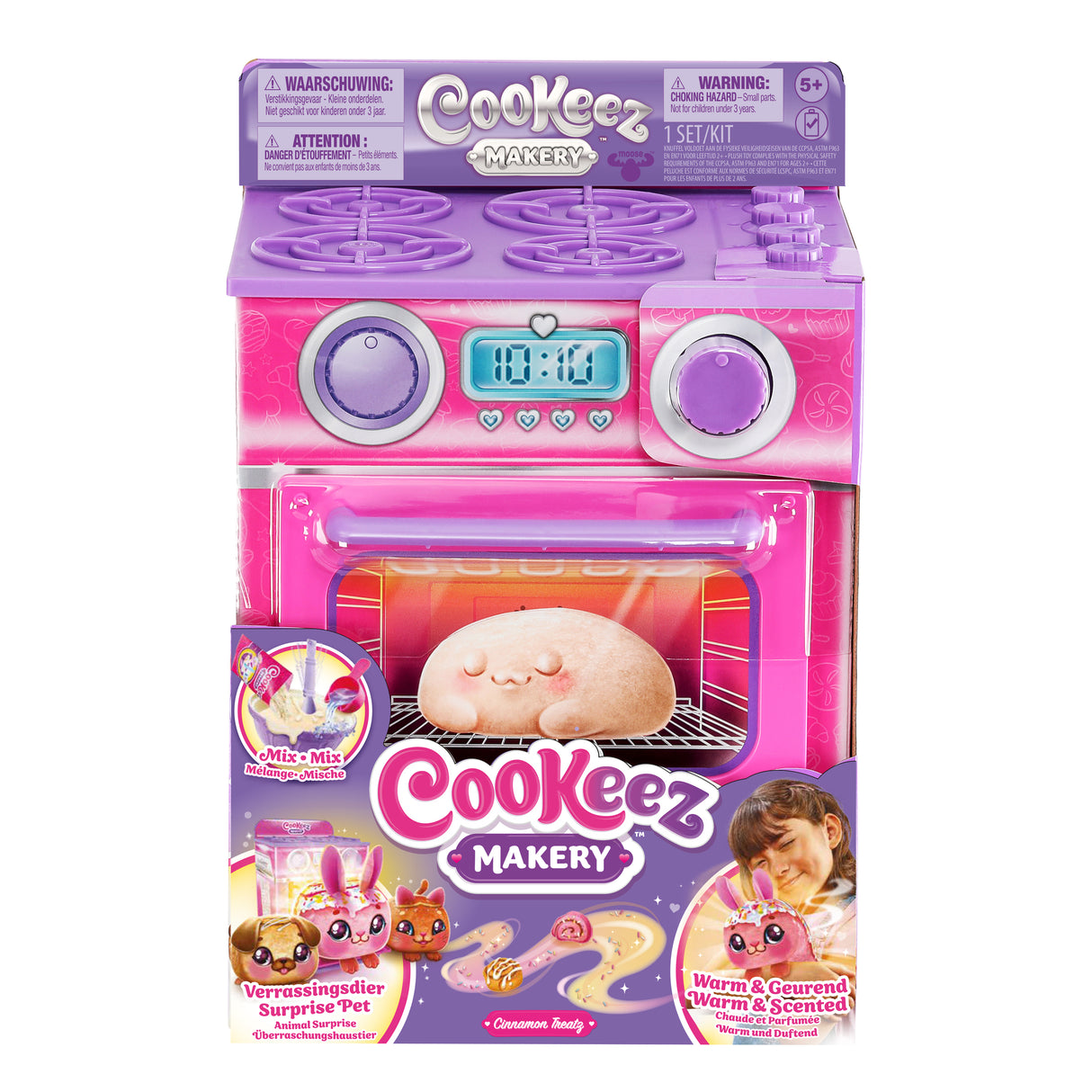 Fabrique a Pâtisserie Rose - MOOSE TOYS - COOKEEZ MAKERY - Four interactif, peluche parfumée et accessoires