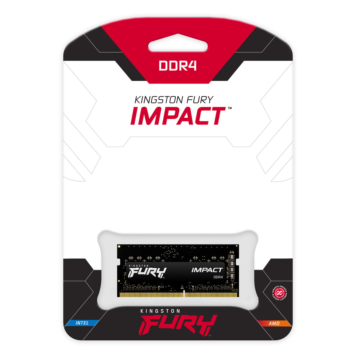 Barrette mémoire 8Go SODIMM DDR4 Kingston Fury Impact  3200Mhz (Noir)