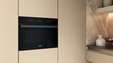 Micro-ondes combiné encastrable - WHIRLPOOL - WCW6O7HTBF - Noir - 59,5 x 55,4 x 45,5 cm