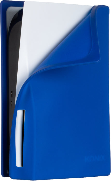 Façade de protection - KONIX - PSG - PS5 - Silicone - Antichoc - Anti-rayures - Bleu