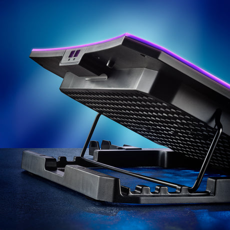 Support ventilé NGS Hero Stand RGB (Noir)