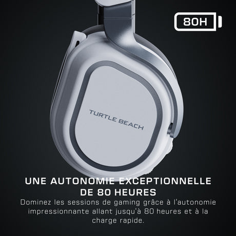 Casque gaming sans fil - Turtle Beach Stealth™ 700P (Gen3) - Blanc - PS5, PS4, PC, mobile, 60mm, Bluetooth, 80h