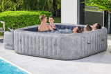 Spa gonflable BESTWAY - Lay-Z-Spa San Fransisco - Hydrojets - 230 x 230 x 71 cm - 5 a 7 places - Carré (couverture, 5 appuie-tete)