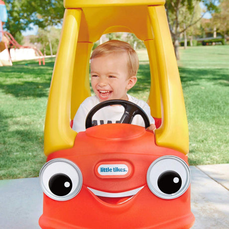 Cozy Coupe - Little Tikes - Rouge - Voiture enfant - Portes, Klaxon et Plancher a retirer - Des 18 mois