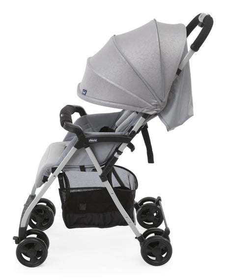 CHICCO Poussette compacte Ohlala 3 -  Des la naissance - Jusqu'a 15kg - Dossier inclinable - Arceau de sécurité - Grey mist