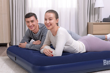 Matelas gonflable camping - BESTWAY - 2 places - 191x137x22 cm avec pompe électrique externe Powertouch