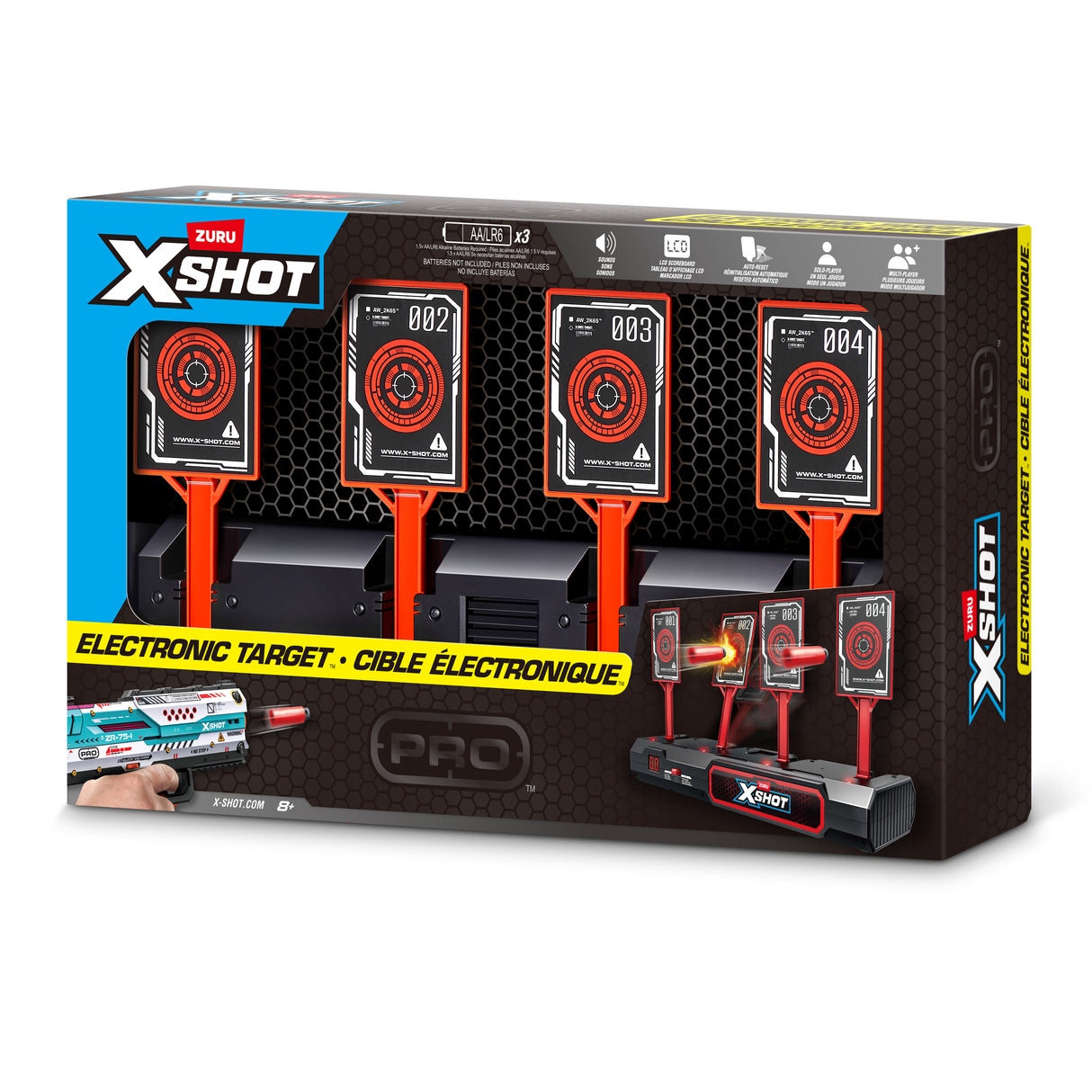 Pistolet - ZURU XSHOT - Cible électronique