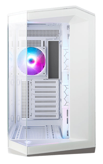 Boitier Moyen Tour ATX MSI Mag Pano 100R Project Zero RGB avec panneaux vitrés (Blanc)