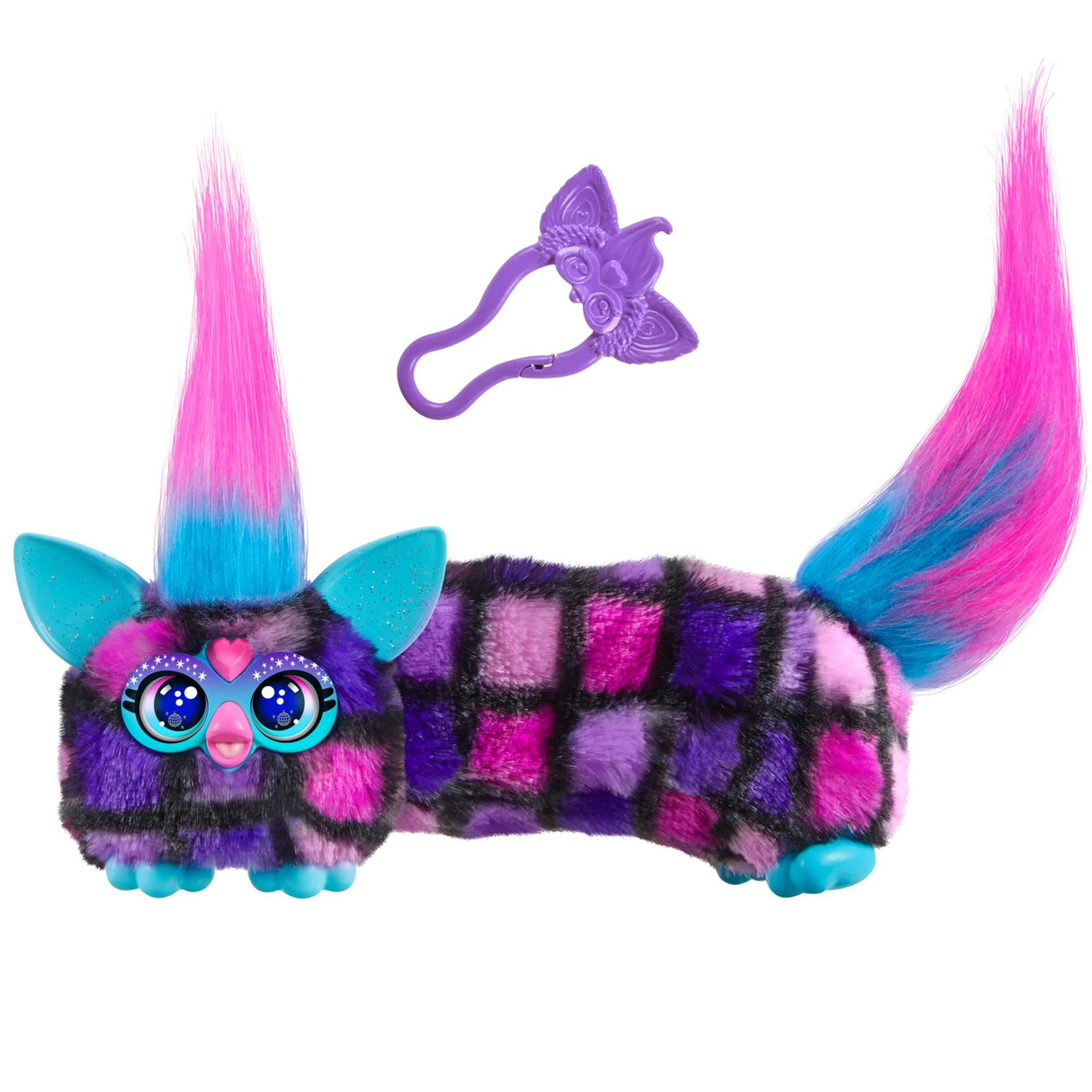 Furby DJ Furblets Dis-Co-Dazz, Mini peluche électronique, jouet pour enfant, 45 sons et musiques, des 6 ans