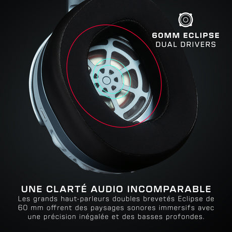 Casque gaming sans fil - Turtle Beach Stealth™ 700P (Gen3) - Blanc - PS5, PS4, PC, mobile, 60mm, Bluetooth, 80h
