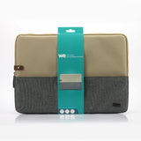 HOUSSE sleeve PC 17.3'' bicolore Beige/Gris, protection antchoc, attache antivo