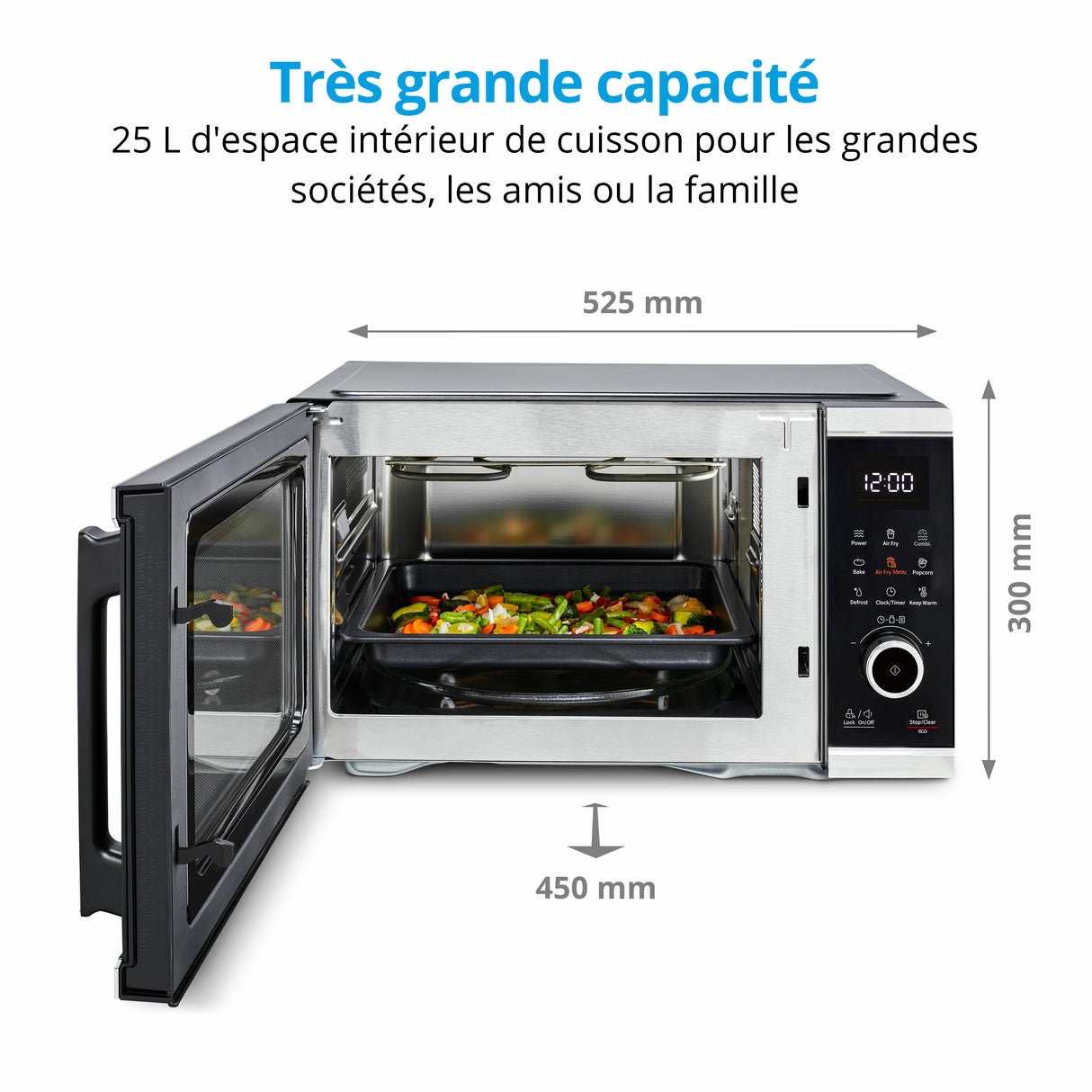 Four micro onde MEDION MD 11499 - Fonction friture a air chaud