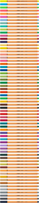 Stylo-feutre Stabilo Fineliner Point 88 pointe fine (Jaune)