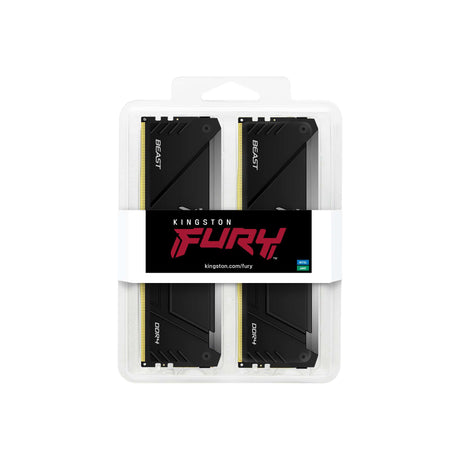 Mémoire RAM - KINGSTON - FURY Beast - RGB - 16 Go (2 x 8 Go) - DDR4 - 3600 MHz CL17 - (KF436C17BB2AK2/16)