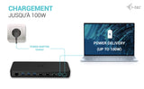 Station d'accueil portable USB-C 3.2 I-Tec Docking Station Gen 2 Pro (Noir)