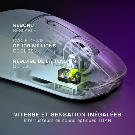 Souris gaming sans fil - TURTLE BEACH - Burst II Air - Blanche
