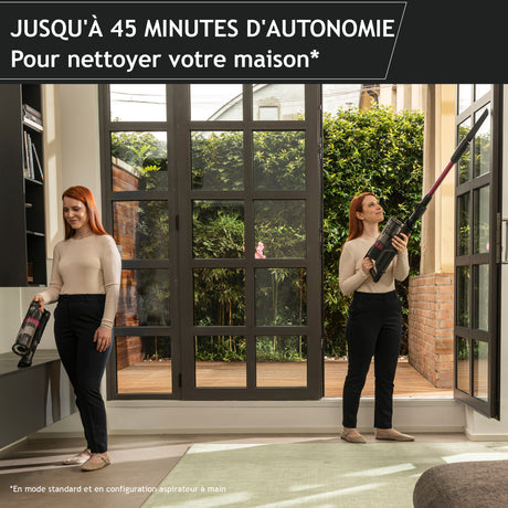 Hoover HF1 Plus Flex - Aspirateur Balai sans Fil avec Tube Flexible HF1P10HX - Léger & Puissant - Turbo Mode - Brosse Anti-Twist LED
