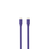 C ble USB-C m le/USB-C m le plat 1 m - Charge 60W (3A/20V) - USB 2.0 - violet -