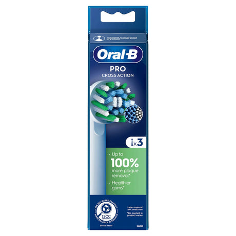 Oral-B Pro Cross Action Brossettes Pour Brosse a Dents, Pack De 3 Unités