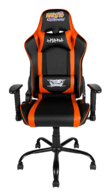 Chaise de bureau gaming premium - KONIX - Naruto Hokage Shippuden - Inclinaison 150° - Cuir - Coussin lombaires et cervicaux