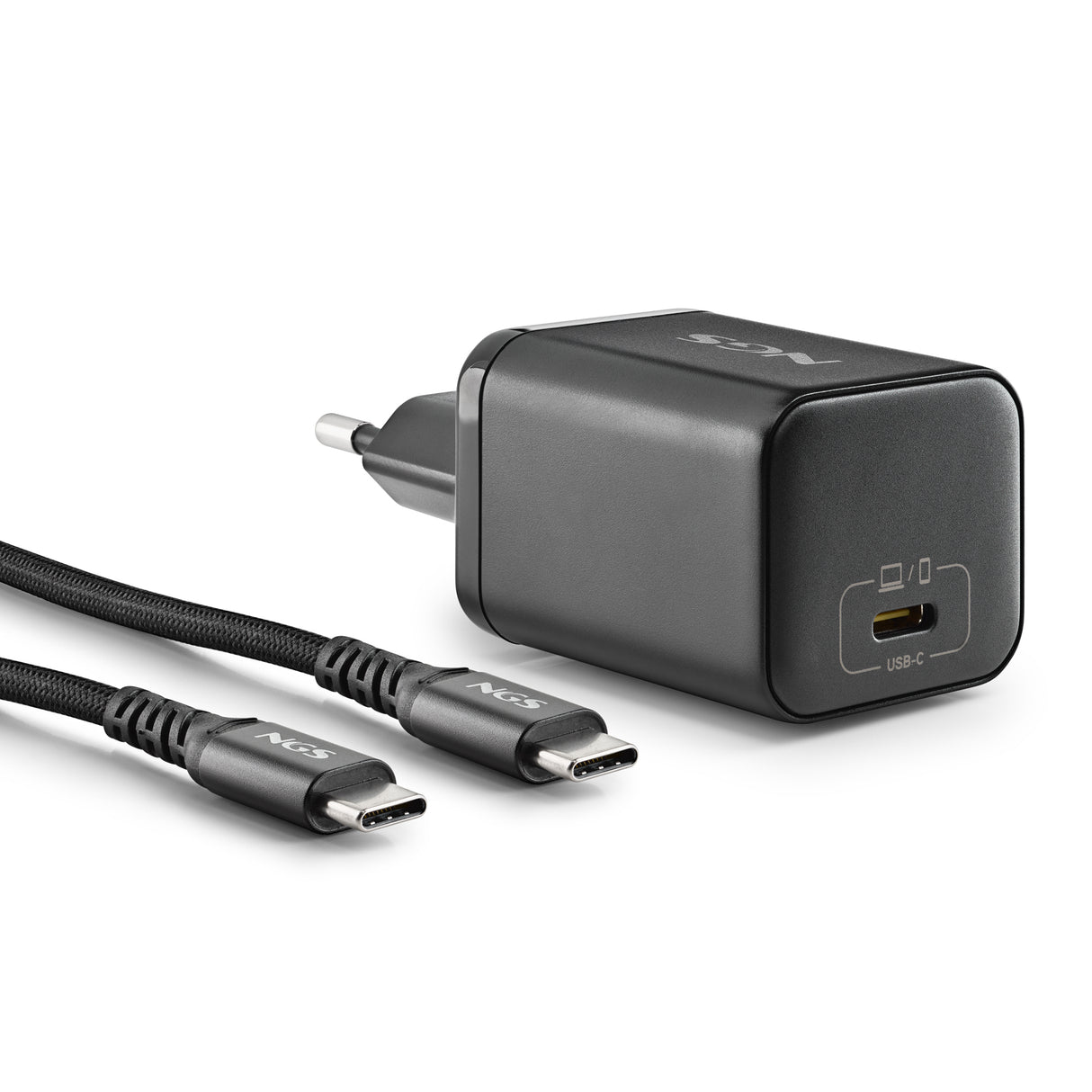 Chargeur secteur NGS Bud 1x USB-C 65W (Noir)